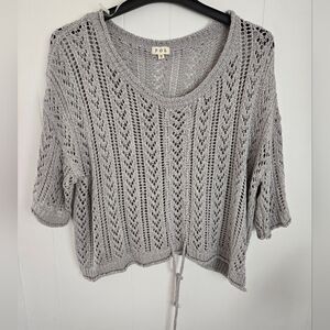 POL Crochet Oversized Top